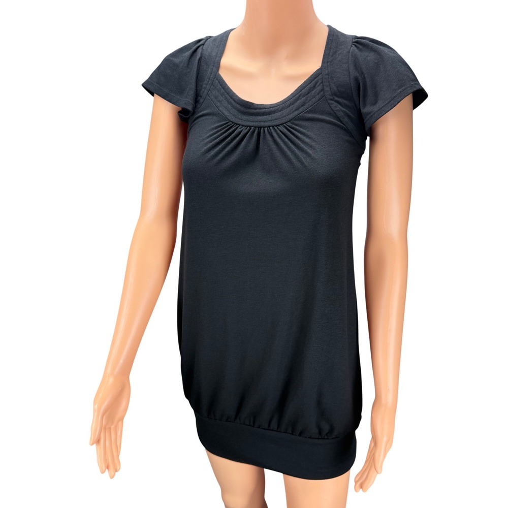 Celebrity Pink Black Open Back Tie Mini Dress Banded Hem XS Chic Feminine Party